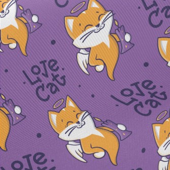 Candle Ghost Cat Midweight Cotton Poplin
