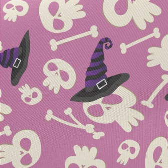 Skull And Witch Hat Midweight Cotton Poplin