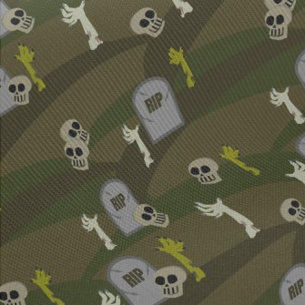 Horror Grave Monster Midweight Cotton Poplin