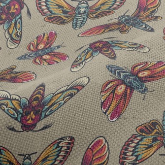 Scary Skull-faced Moth Performance Linen