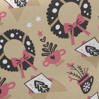 Christmas Decoration Wreath Twill