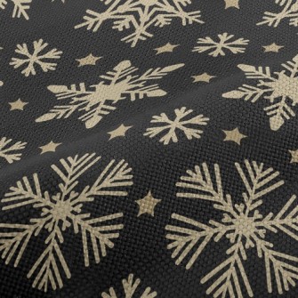 Romantic Shiny Snowflakes Performance Linen