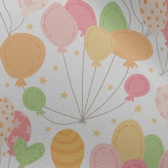 Childlike Geometric Balloons Chiffon