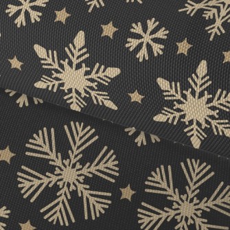 Romantic Shiny Snowflakes Waterproof Oxford