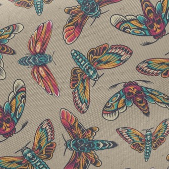 Scary Skull-faced Moth Twill