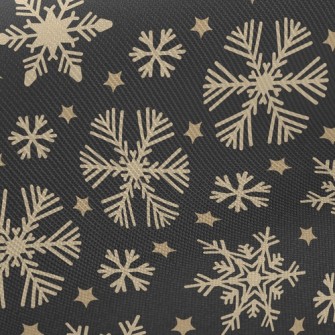 Romantic Shiny Snowflakes Twill