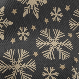 Romantic Shiny Snowflakes Standard Corduroy