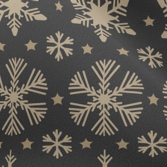 Romantic Shiny Snowflakes Chiffon