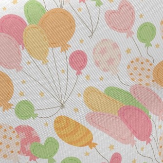 Childlike Geometric Balloons Twill
