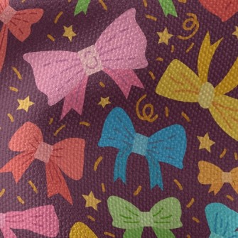 Colorful Bows Waterproof Canvas