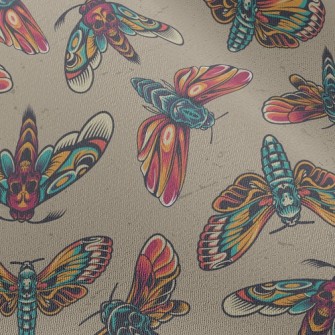 Scary Skull-faced Moth Chiffon