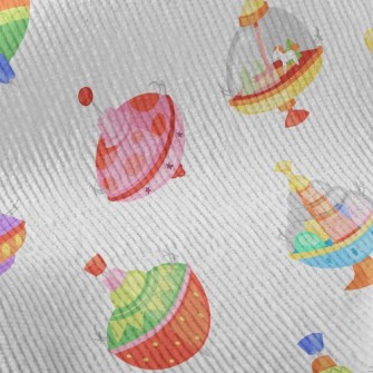 Colorful Rotating Music Box Standard Corduroy