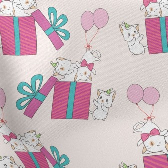 Birthday Cat Gift Box Stretch Ponte