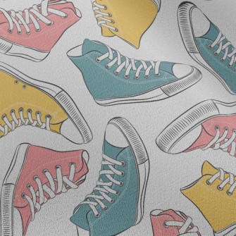 Retro High-top Sneakers Chiffon