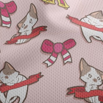 Bow Bell Kitten Athletic Mesh Flat Back