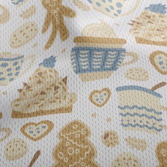 Gingerbread Christmas Warm Coc Athletic Mesh Flat Back