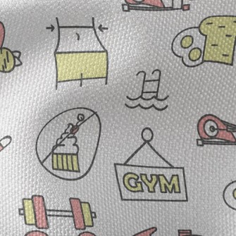 Fat Loss Fitness Exercises Waterproof Canvas