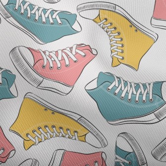 Retro High-top Sneakers Dobby