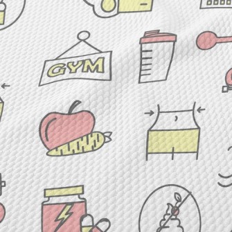 Fat Loss Fitness Exercises Birdseye Piqué