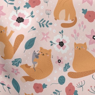 Playful Kitten In Garden Stretch Ponte