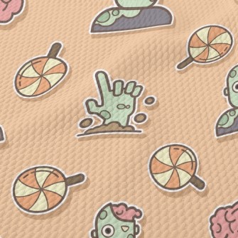 Halloween Frankenstein Birdseye Piqué