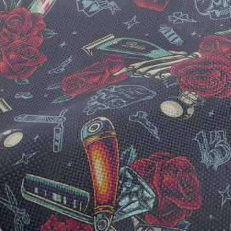 Weird Skeleton Hand Barber Sho Performance Linen