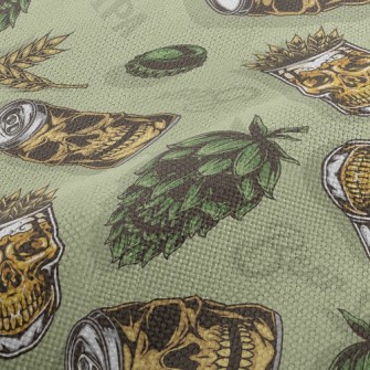 Funny Skull Beer Can Performance Linen