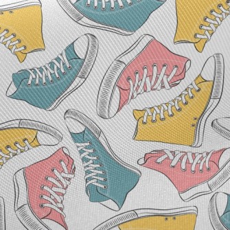 Retro High-top Sneakers Twill