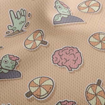 Halloween Frankenstein Athletic Mesh Flat Back