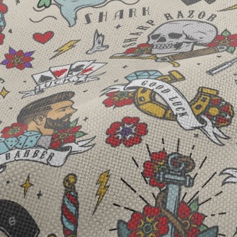 Retro Funny Tattoo Pictures Performance Linen