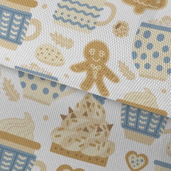 Gingerbread Christmas Warm Coc Waterproof Oxford