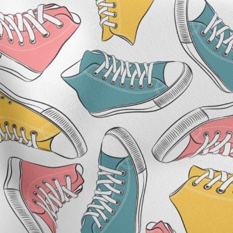 Retro High-top Sneakers Stretch Ponte