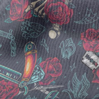 Weird Skeleton Hand Barber Sho Terry