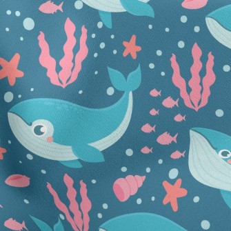 Whale Swimming In The Sea Stretch Ponte