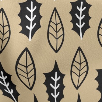 Cute Leaves With Lines Stretch Ponte