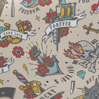 Retro Funny Tattoo Pictures Twill