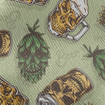 Funny Skull Beer Can Standard Corduroy