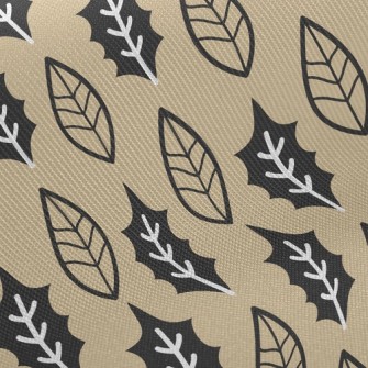 Cute Leaves With Lines Twill