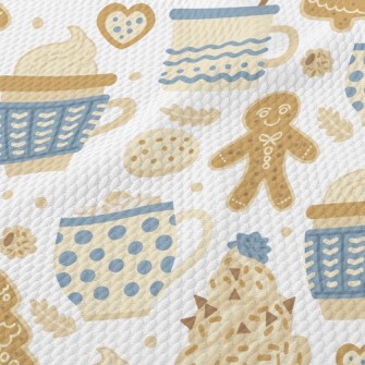 Gingerbread Christmas Warm Coc Birdseye Piqué