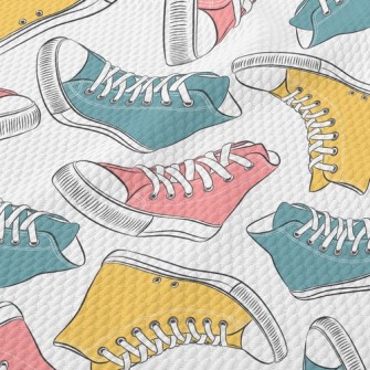 Retro High-top Sneakers Birdseye Piqué