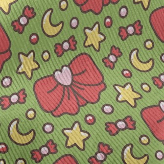 Stars And Moon Big Bow Standard Corduroy