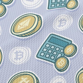 Computer Bitcoin Birdseye Piqué