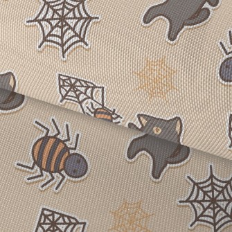 Halloween Spider Black Cat Waterproof Oxford