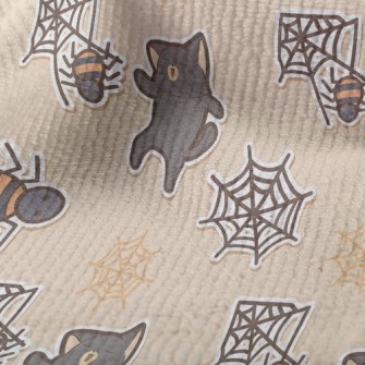 Halloween Spider Black Cat Terry