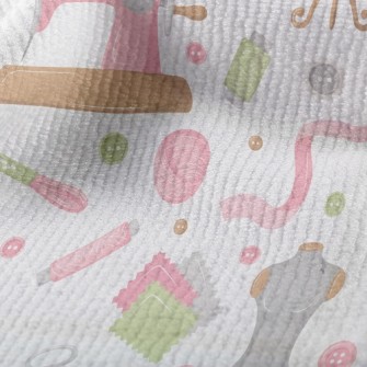 Pink Sewing Machine Supplies Terry
