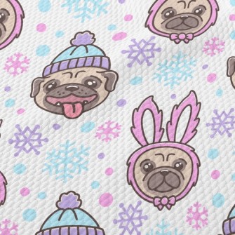 Rabbit Furry Pug Birdseye Piqué