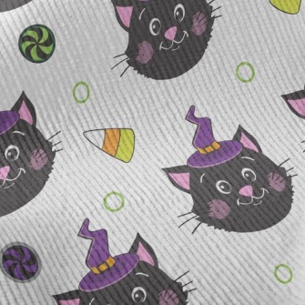 Blushing Black Cat Witch Standard Corduroy