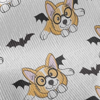 Corgi Dog With Round Glasses Standard Corduroy