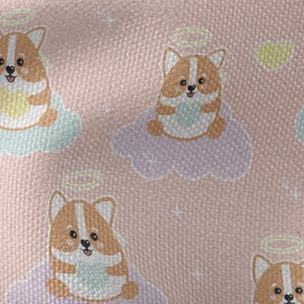 Gentle Corgi Little Angel Waterproof Canvas