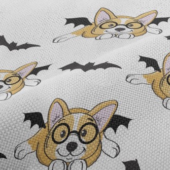 Corgi Dog With Round Glasses Performance Linen